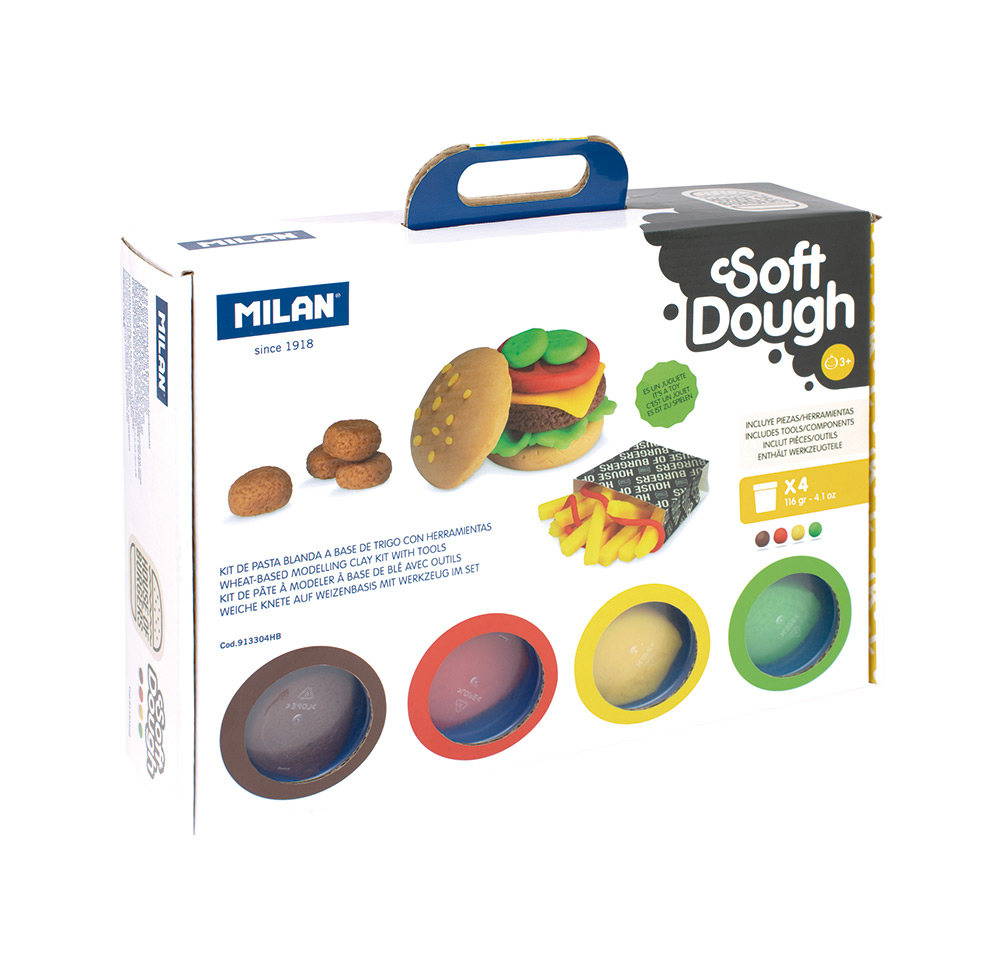 245320-EC Plastelin MILAN Soft Dough House of Burgers 4 boje x 116g P6