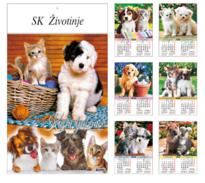 245328-EC Kalendar ŽIVOTINJE 7L 24,5x34+10,5 P20 SK-TMR 2026