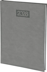245348-EC Dnevnik PALERMO B5 16,5x22,5cm sivi 2025 P20