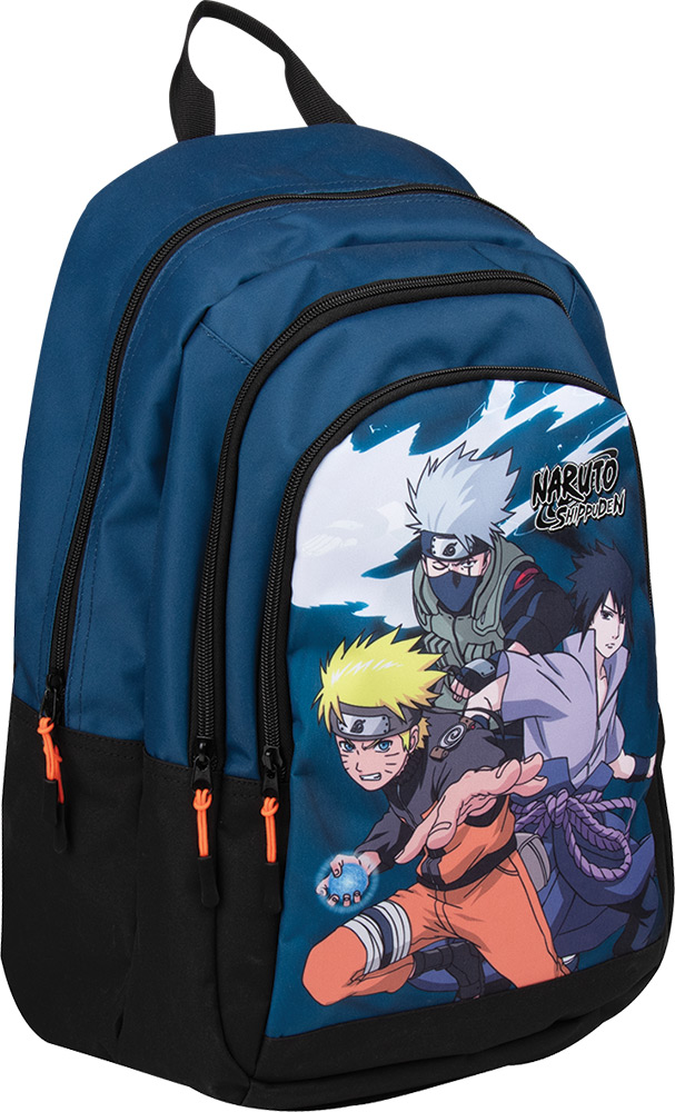 245645-EC Ruksak NARUTO Shippuden plavi 3 zipa 32x44x20 cm P6