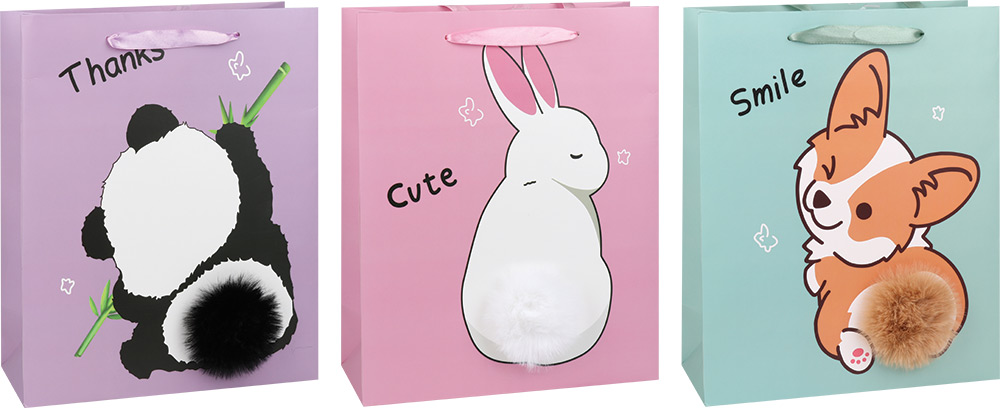 246018-EC Vrećica L exclusive dječja POM POM mat sort 71978 26x32x12cm P12/120