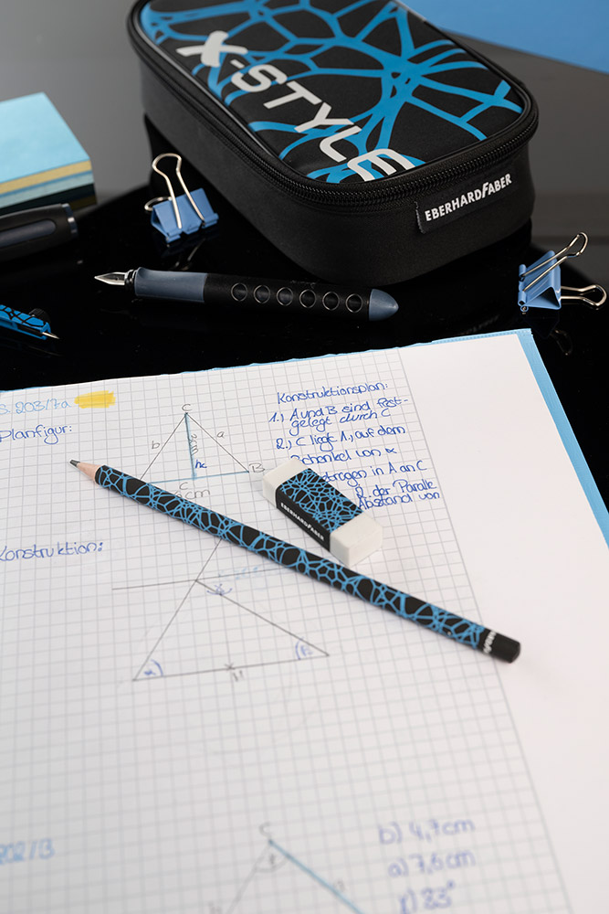 246290-EC Set ol.graf. x3HB + gumica neon plava EBERHARD FABER bls P10/200