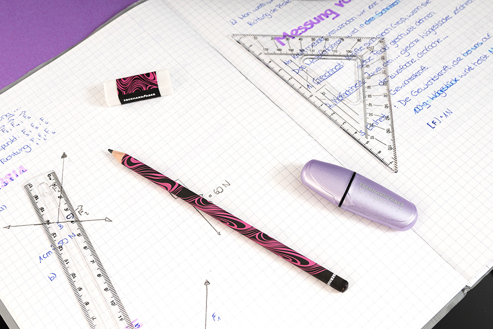 246291-EC Set ol.graf. x3HB + gumica neon roza EBERHARD FABER bls P10/200