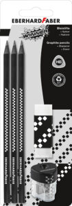 246292-EC Set ol.graf x3HB, šiljilo + gumica EBERHARD FABER Winner bls P10/100