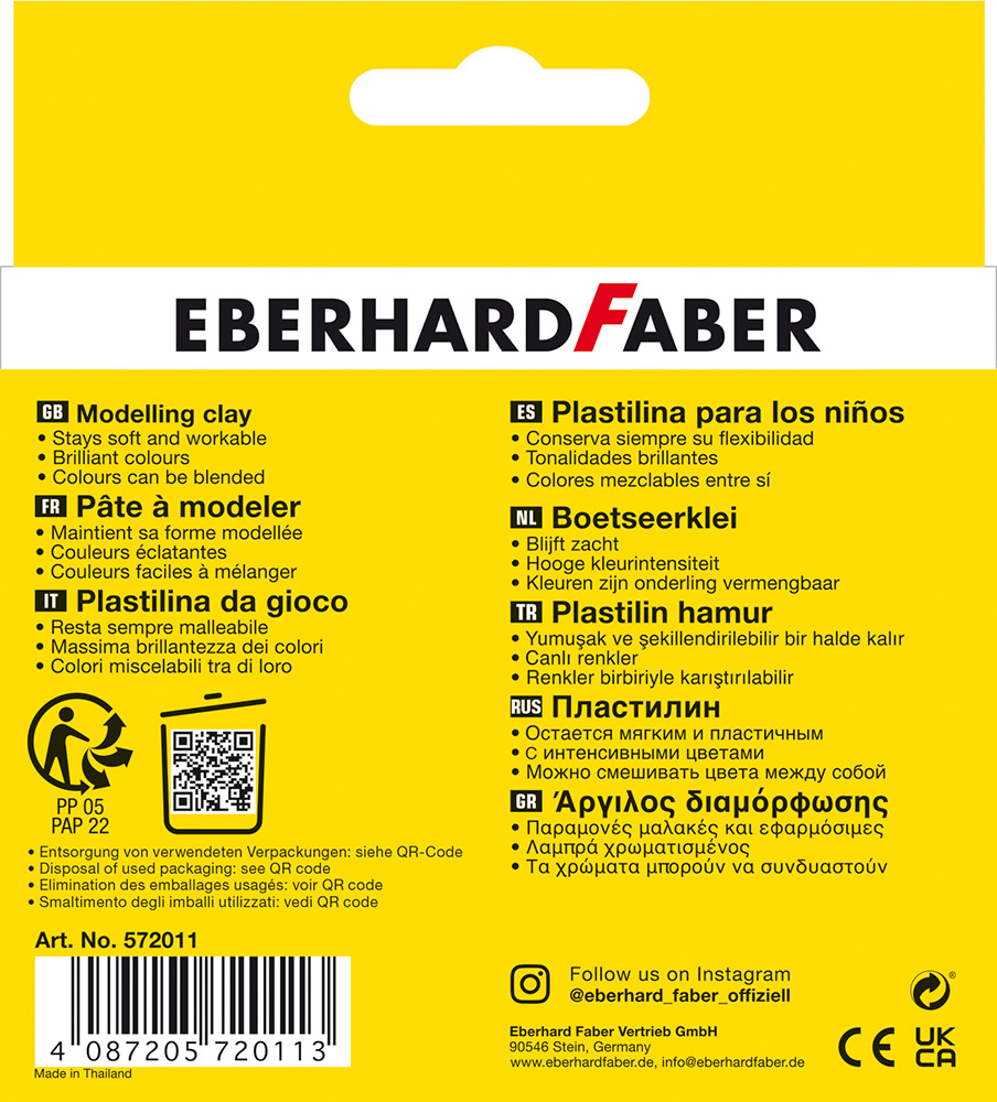 246293-EC Plastelin EBERHARD FABER Colori 10 boja P10/60