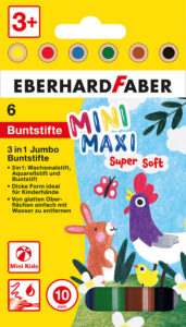 Drvene bojice 6/1 mini debele Eberhard Faber Minimaxi