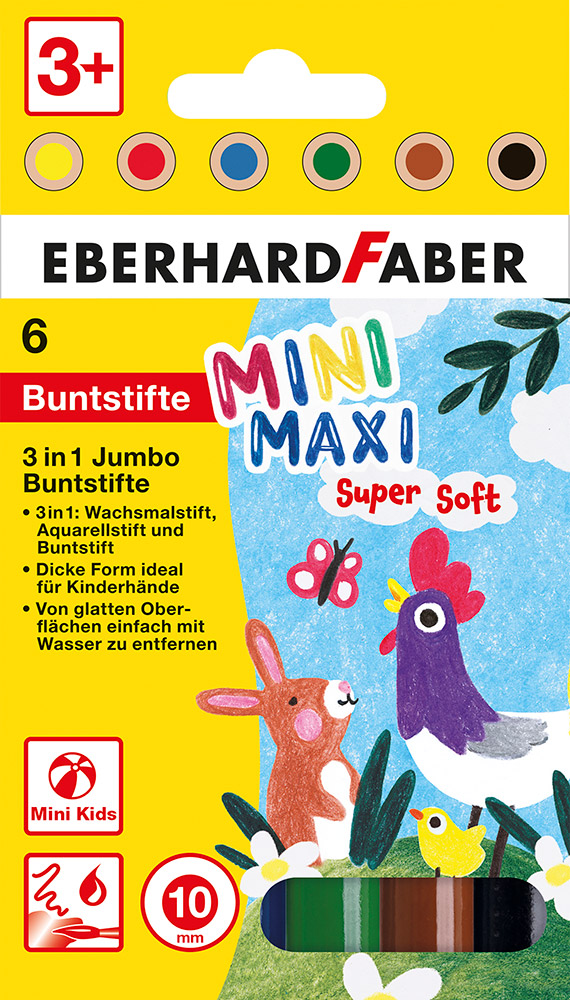 246294-EC Boje drvene 6/1 mini debele EBERHARD FABER MiniMaxi P6/72
