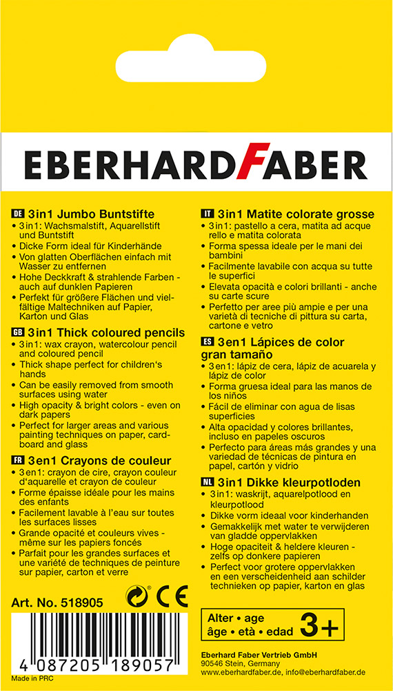 246294-EC Boje drvene 6/1 mini debele EBERHARD FABER MiniMaxi P6/72