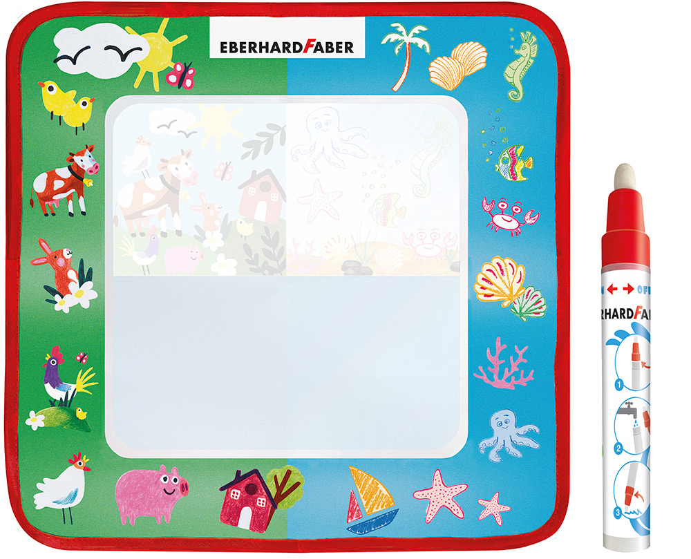246303-EC Bojanka za bojenje vodom + aqua olovka EBERHARD FABER s motivima P3/24
