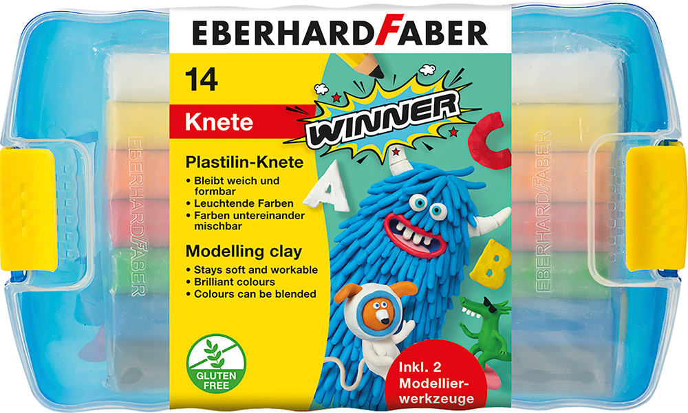 246305-EC Plastelin EBERHARD FABER Winner 14/1, 7 boja + alat za modeliranje P6/24