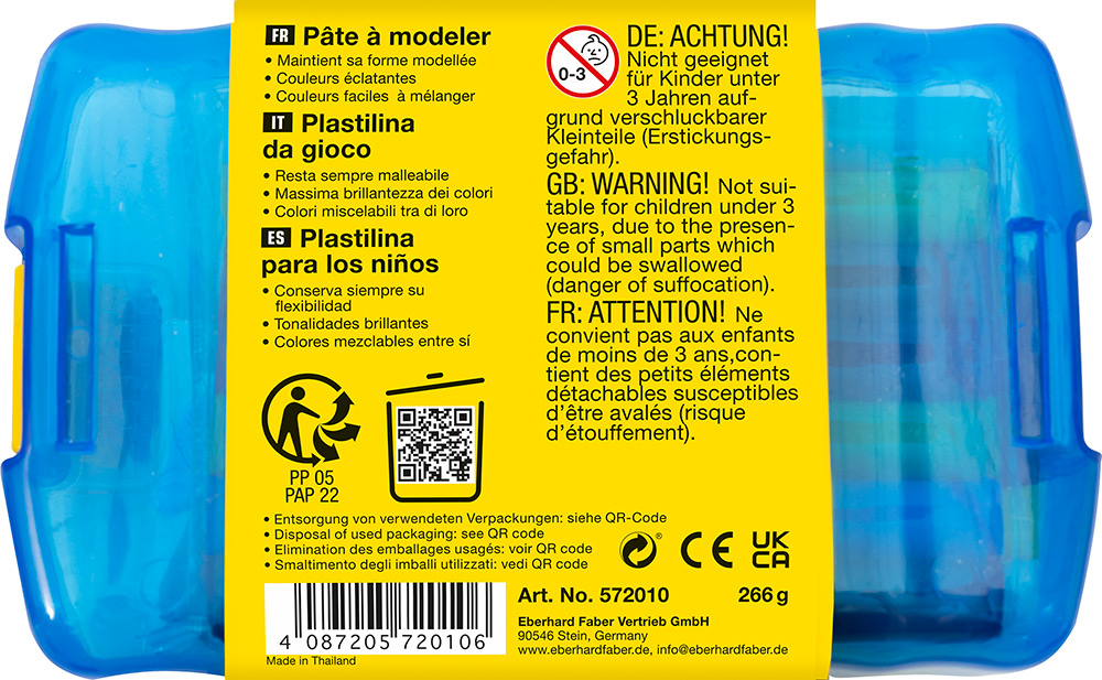 246305-EC Plastelin EBERHARD FABER Winner 14/1, 7 boja + alat za modeliranje P6/24