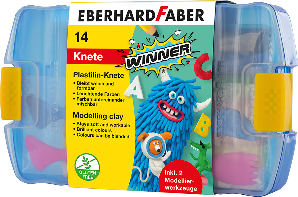 246305-EC Plastelin EBERHARD FABER Winner 14/1, 7 boja + alat za modeliranje P6/24