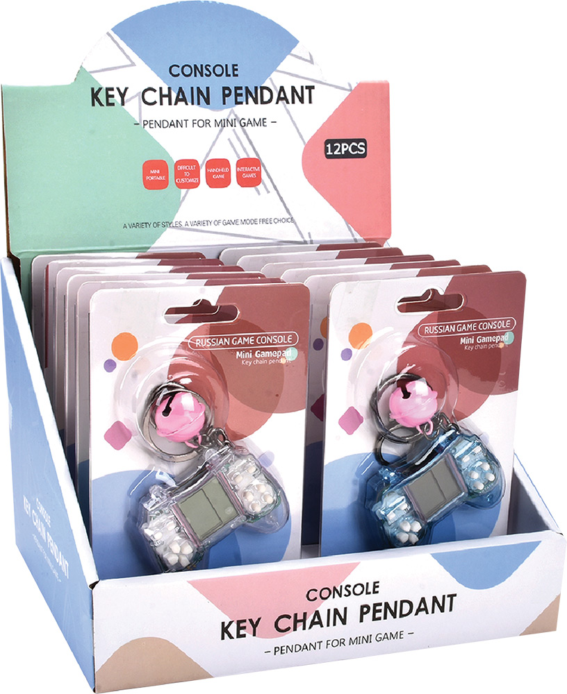 246441-EC Privjesak mini konzola s igrama proziran, 23 igre HKTEC sort P12/216