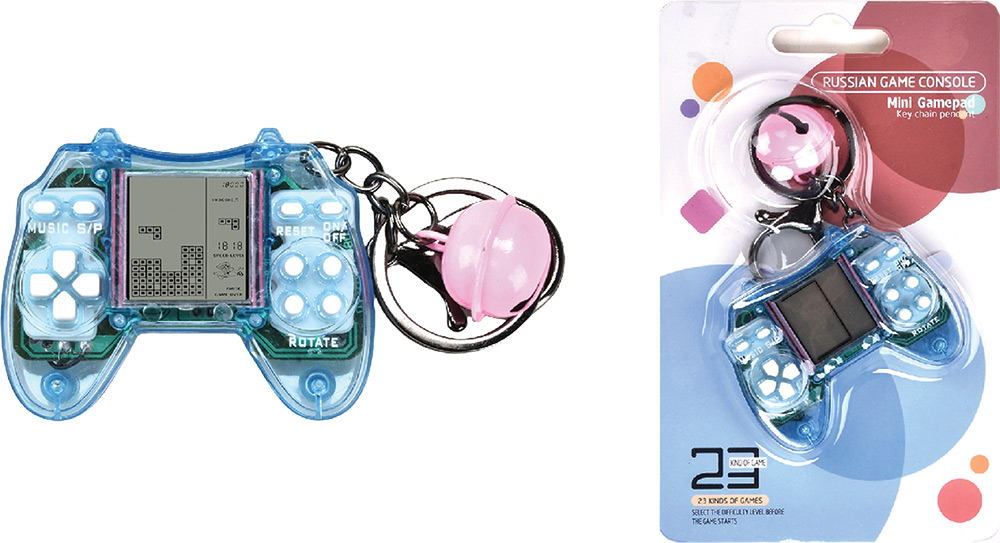 246441-EC Privjesak mini konzola s igrama proziran, 23 igre HKTEC sort P12/216