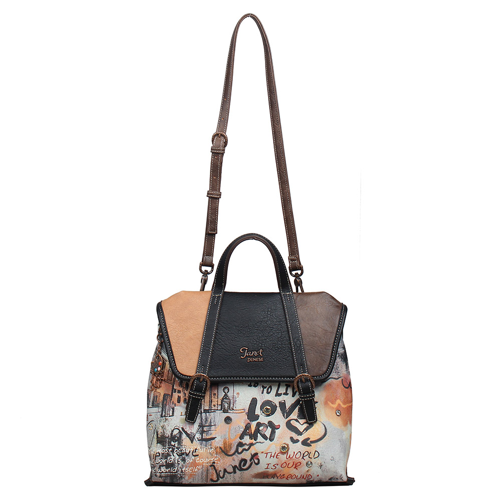 246722-EC Ruksak fashion Janet Art Gallery FW25 30x12,5x27 cm J-144 P14