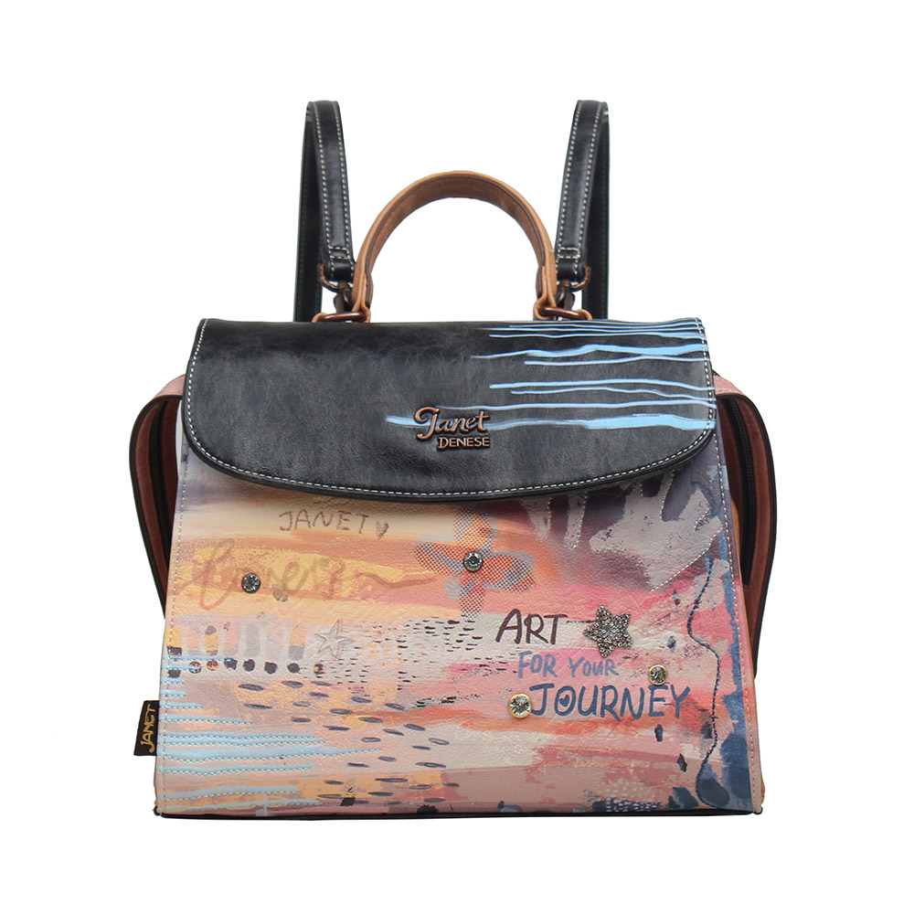 246738-EC Ruksak fashion Janet Art Gallery FW25 28x12,5x23 cm J-151 P14