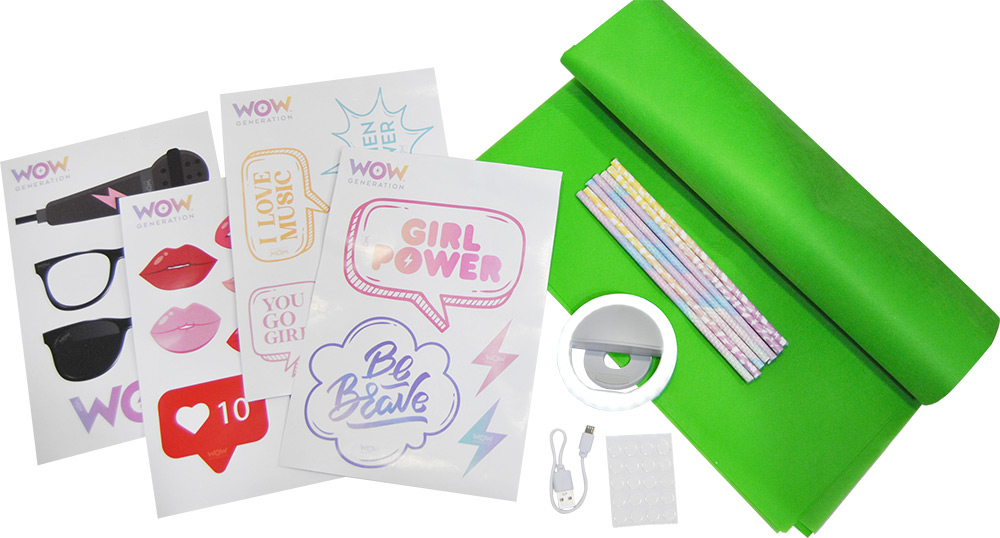 246949-EC Set za slikanje + ring light WOW Generation s rekvizitima P12