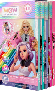 Set boje drvene 48kom s bilježnicom WOW Generation P4