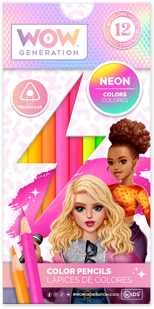 246955-EC Set boje drvene 48kom s bilježnicom WOW Generation P4