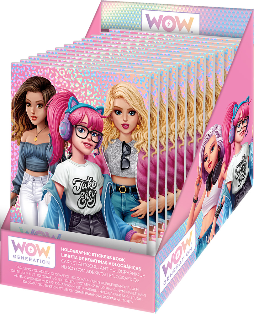 246964-EC Set razglednica WOW Generation s holografskim naljepnicama, P12/72
