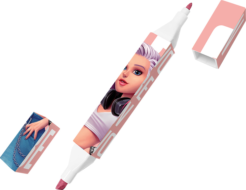 246965-EC Flomasteri 12/1 WOW Generation dvostrani u kutiji P6/12