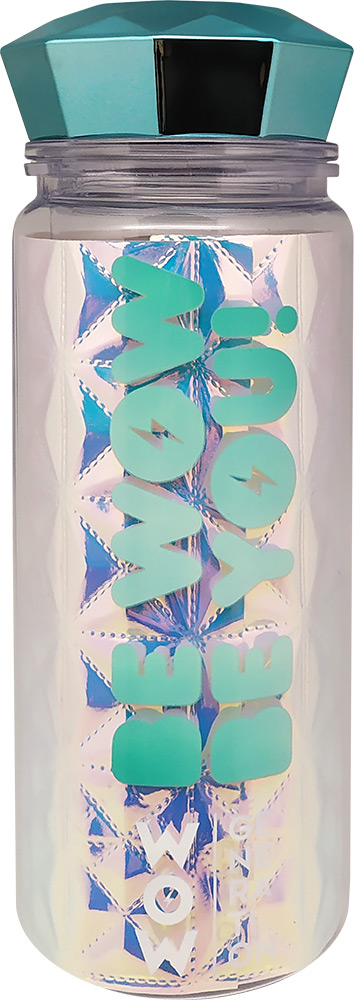246967-EC Boca za vodu plastična WOW Generation holografska 350ml, sort P6