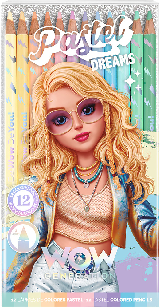 246972-EC Boje drvene 12/1 WOW Generation neon/metalic/pastel/tonovi kože, sort P24/48