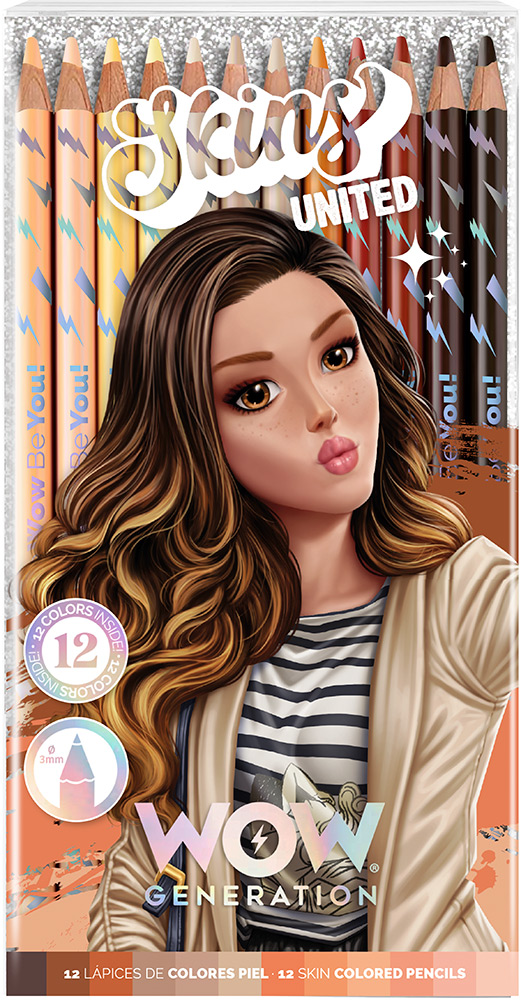 246972-EC Boje drvene 12/1 WOW Generation neon/metalic/pastel/tonovi kože, sort P24/48