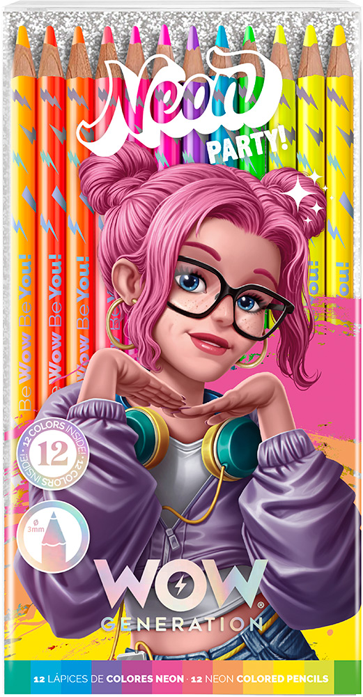 246972-EC Boje drvene 12/1 WOW Generation neon/metalic/pastel/tonovi kože, sort P24/48