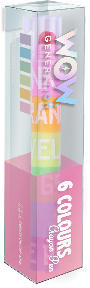 246973-EC Pastela olovka sa 6 nastavaka WOW Generation, P12/24