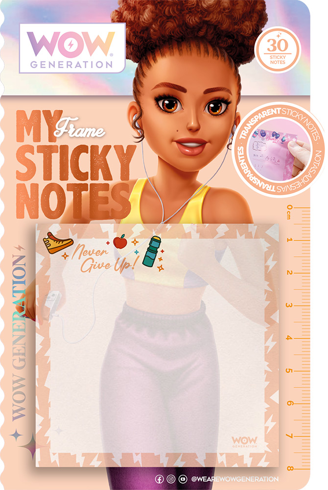 246974-EC Blok samoljepljivi WOW Generation prozirni, sort P48