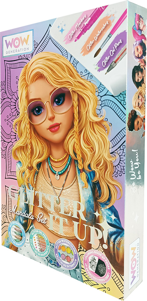 246977-EC Bojanka za djecu WOW Generation Mandala s priborom za bojanje, P6/12