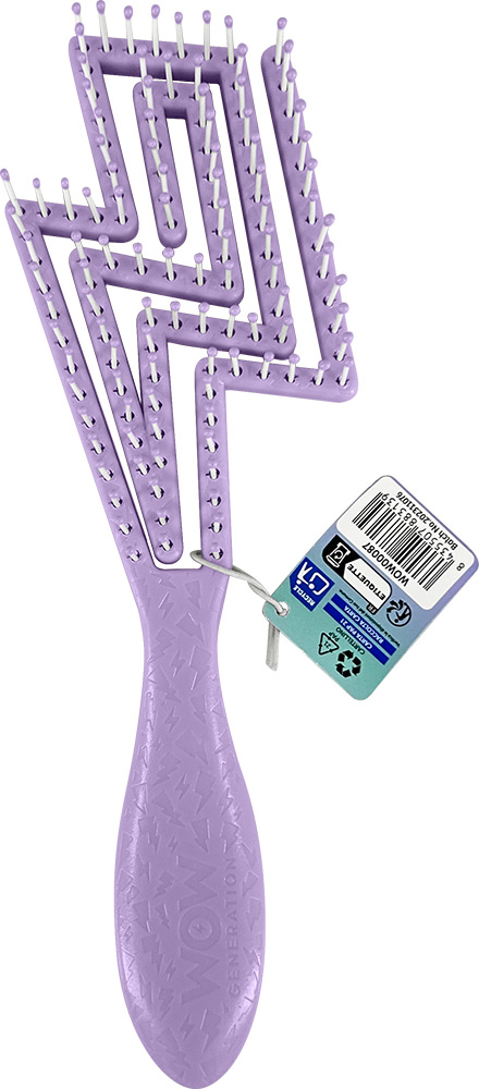 246987-EC Četka za kosu ergonomska WOW Generation oblik munje, sort P12/24