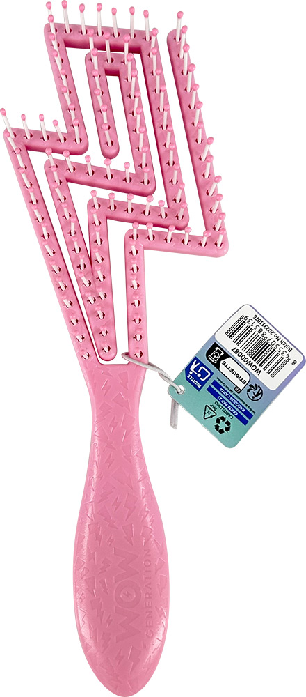 246987-EC Četka za kosu ergonomska WOW Generation oblik munje, sort P12/24