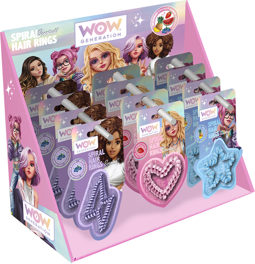 246995-EC Gumica za kosu mirisna WOW Generation razni oblici u blisteru, sort P24/48