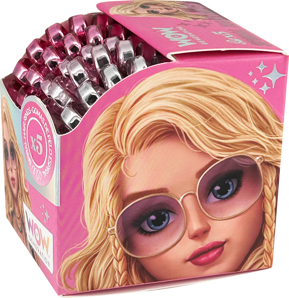 246996-EC Gumice za kosu spiralne WOW Generation set 5kom, sort P12/72