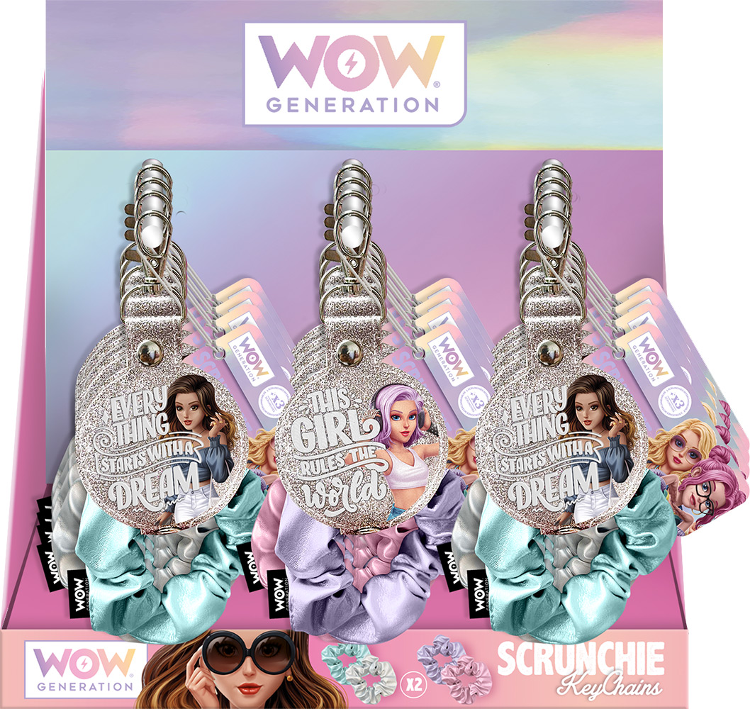 246997-EC Privjesak za ključve WOW Generation Scrunchie gumica 2kom, sort P12/48