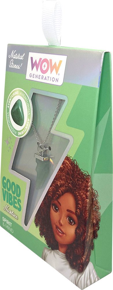 246998-EC Ogrlica s privjeskom od dragog kamena WOW Generation Good Vibes, sort P6/36