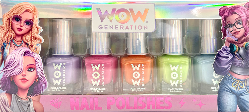 247004-EC Lak za nokte WOW Generation 5kom set, P6/12