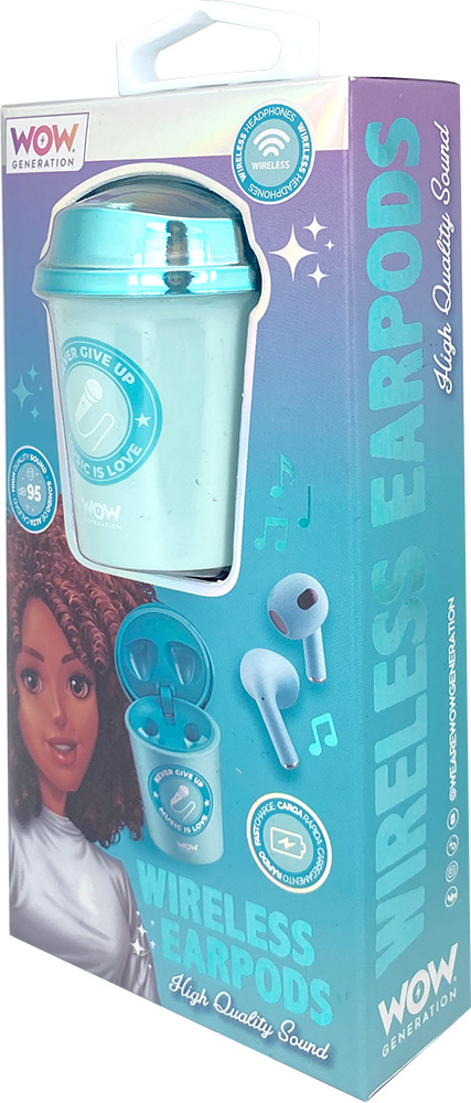 247012-EC Slušalice bežične earpods WOW Generation u kutiji, sort P6/24