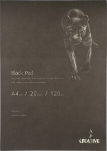 247495-EC Blok za crtanje CREATIVE A4 crni 120gr. 20L 75327 P60