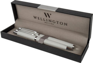 247563-EC Set pisaći Wellington Liberty ol.kem i roler bijeli u poklon kutiji