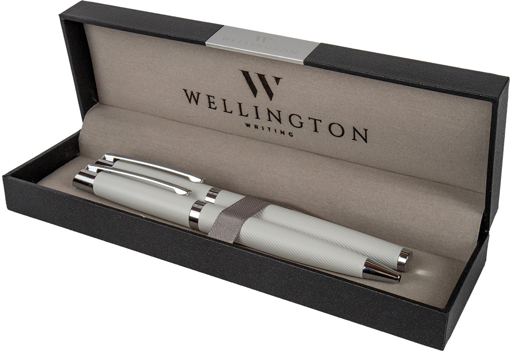247563-EC Set pisaći Wellington Liberty ol.kem i roler bijeli u poklon kutiji