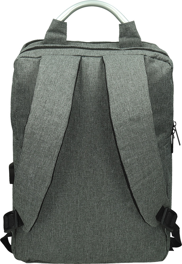 247634-EC Ruksak poslovni MINAS za prijenosno računalo melanž sivi 15,6 inča, 41x31x13cm