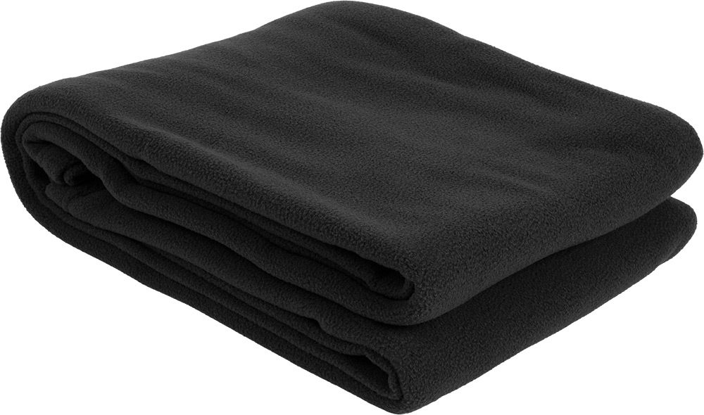 247750-EC Deka od polarnog flisa COMFY  120x150 cm crna