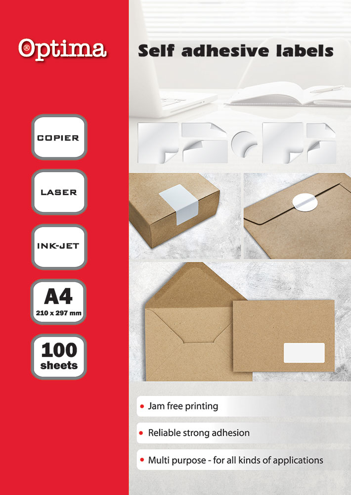 92464-EC Etikete IJ-Laser A4 97x67,7 100Exxx- 8 OPTIMA P10