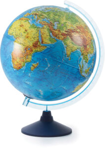 Globus 21cm Alaysky's reljefni LED svijetlo, HRV 2u1 mapa sa zvijezdama,IQApp P8